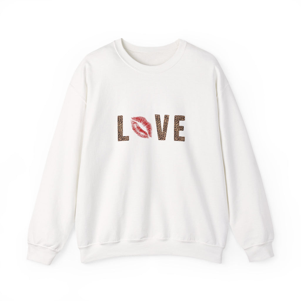 leopard love crewneck sweatshirt