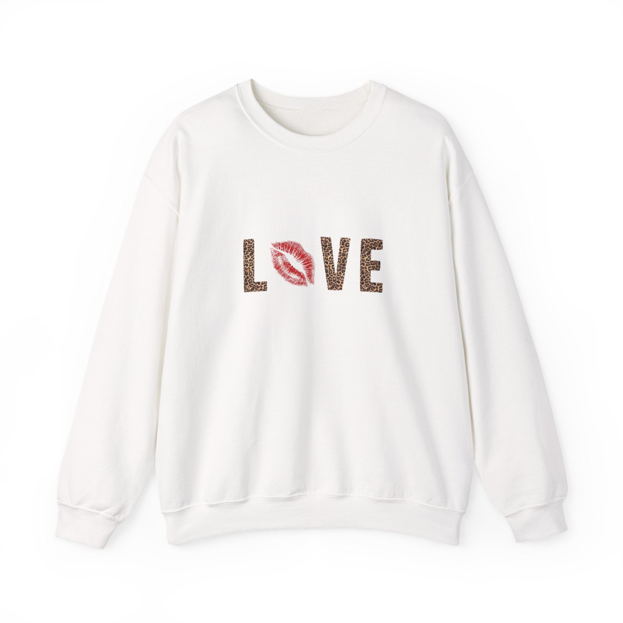 leopard love crewneck sweatshirt
