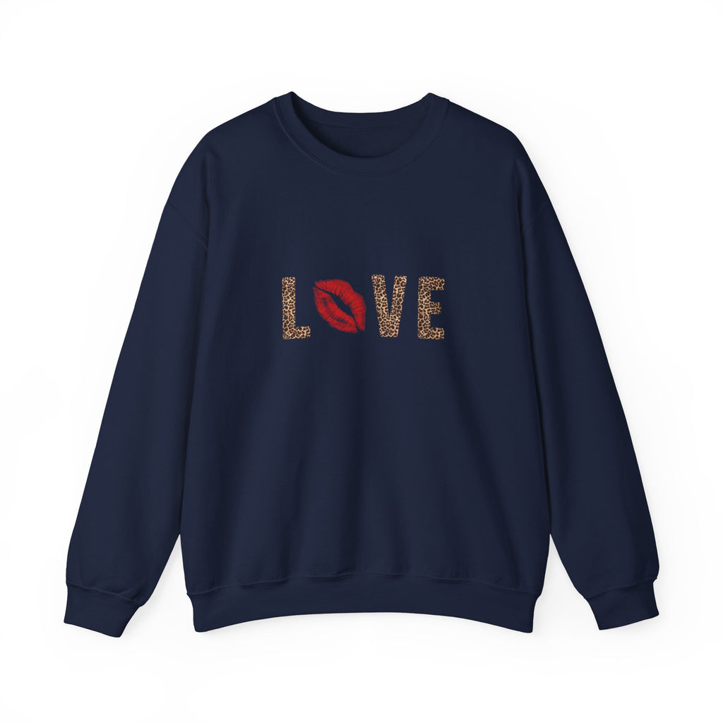 leopard love crewneck sweatshirt