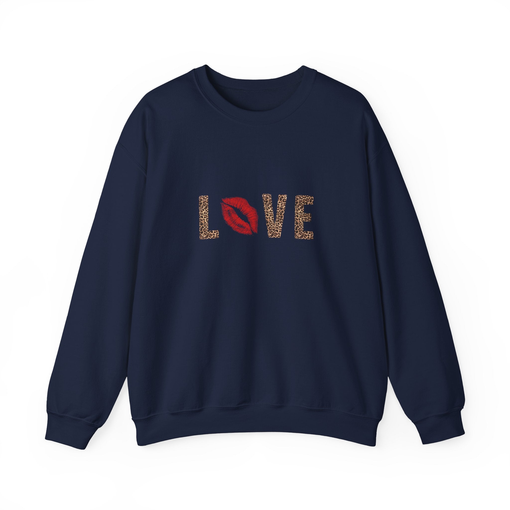 leopard love crewneck sweatshirt