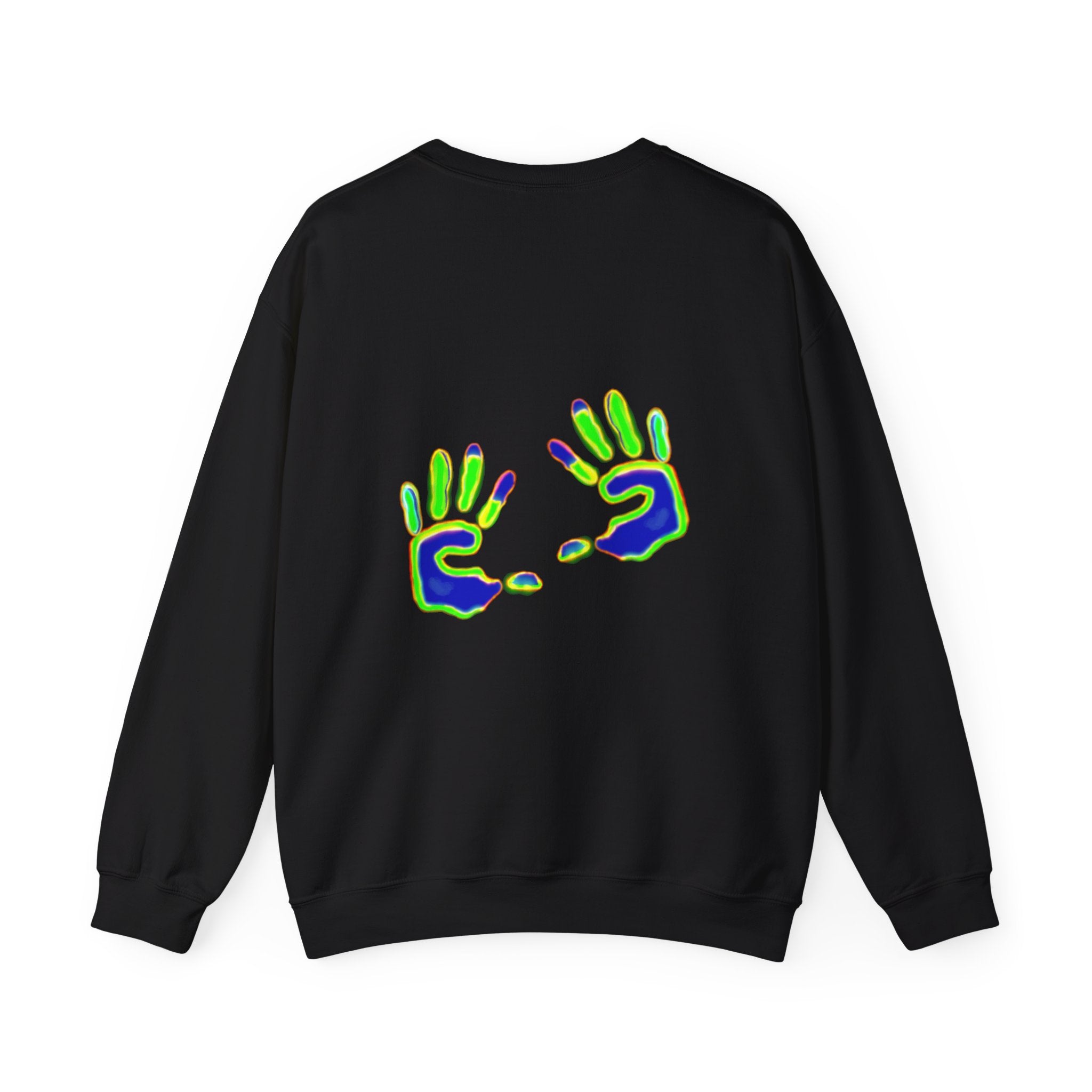 aura handprint sweater