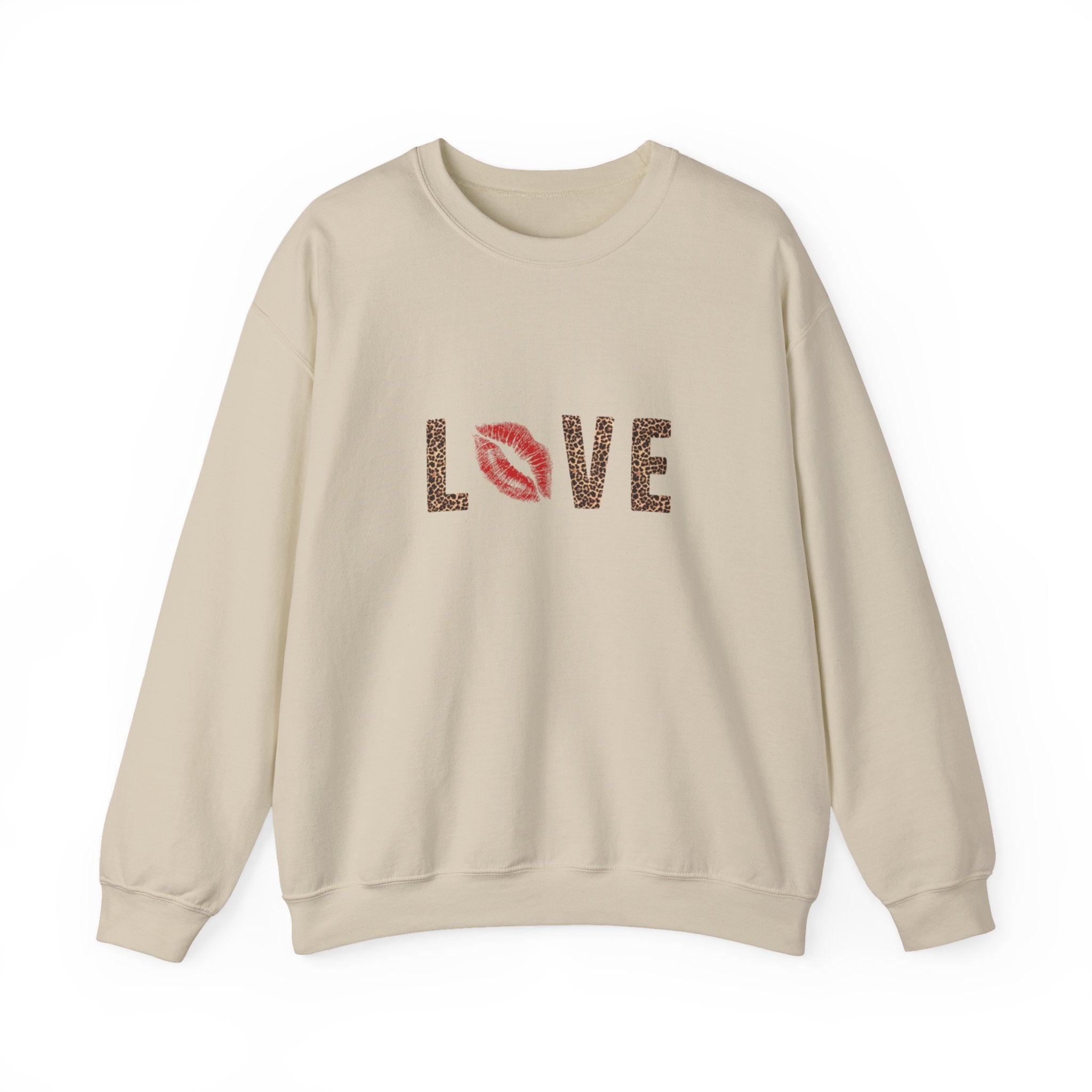 leopard love crewneck sweatshirt