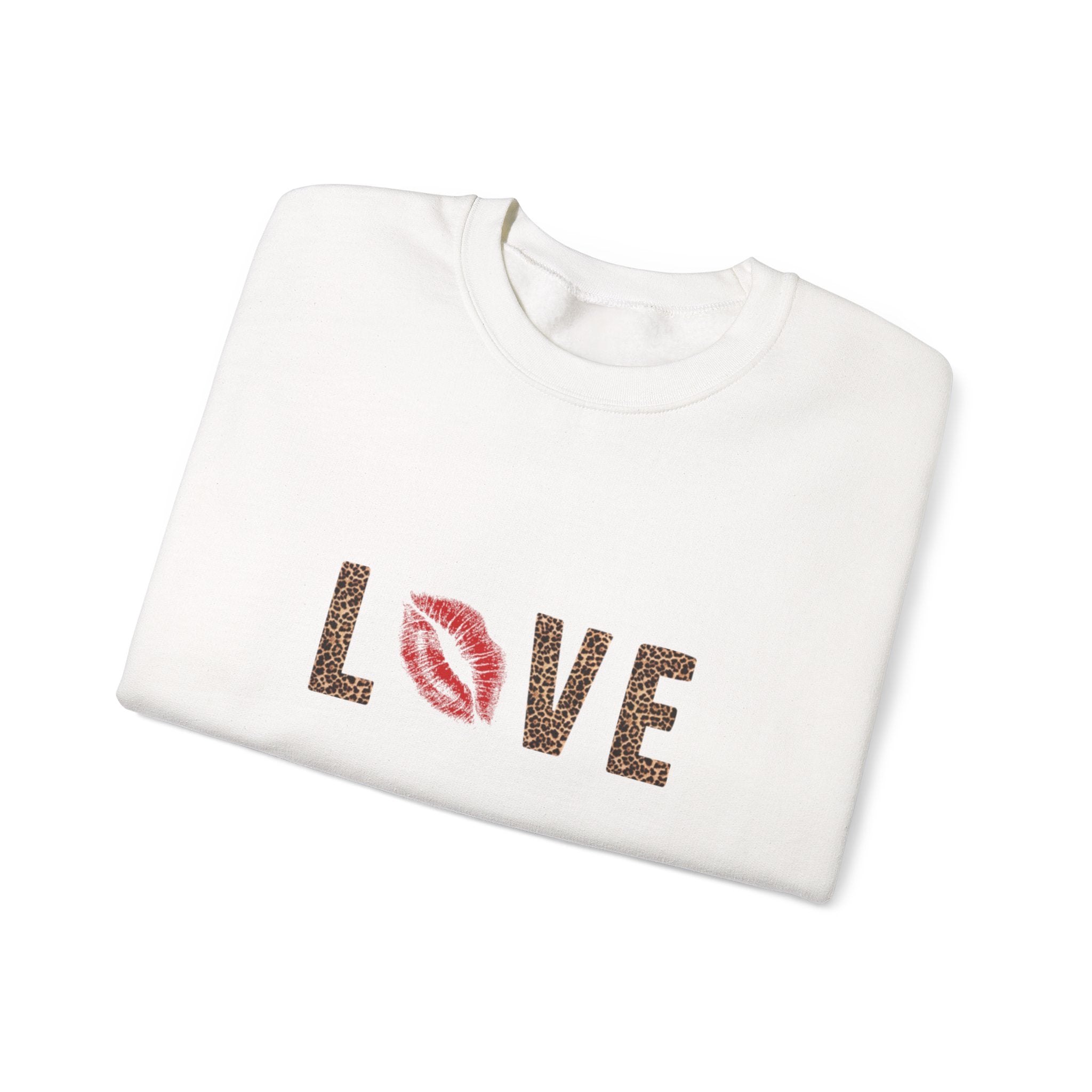leopard love crewneck sweatshirt
