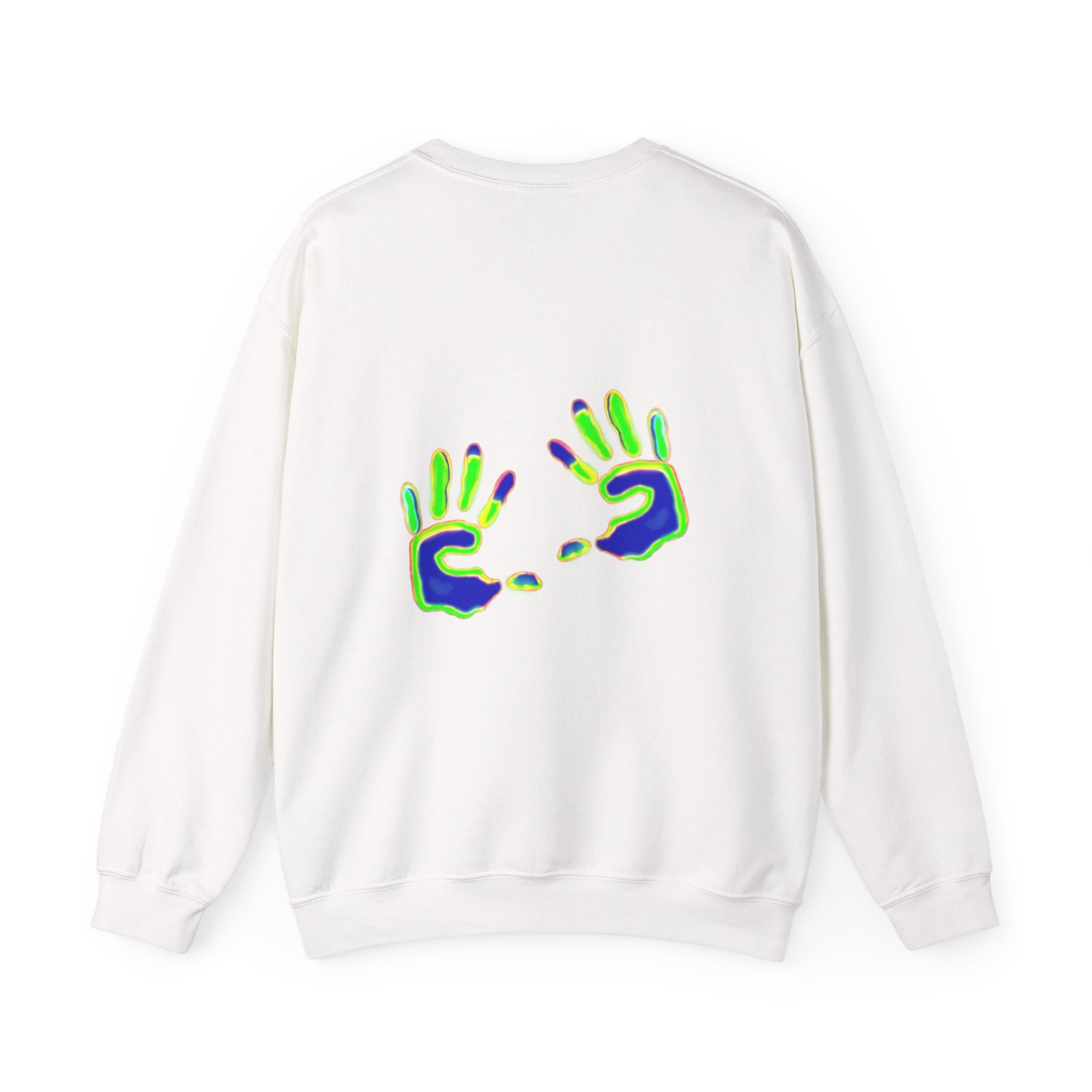 aura handprint sweater